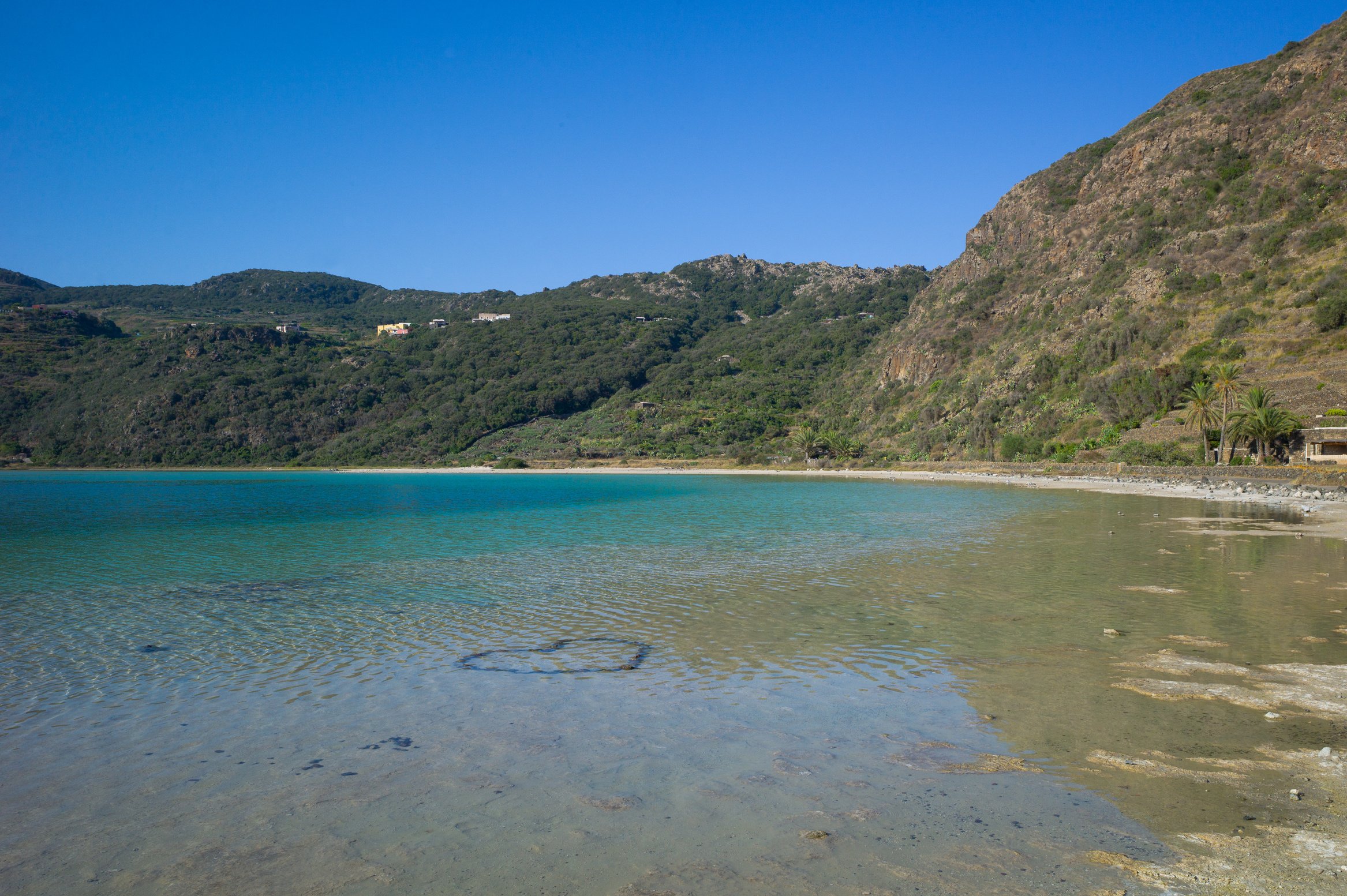 Volcanic thermal lake 'Specchio di Venere' - Pantelleria Island, Sicily, Italy