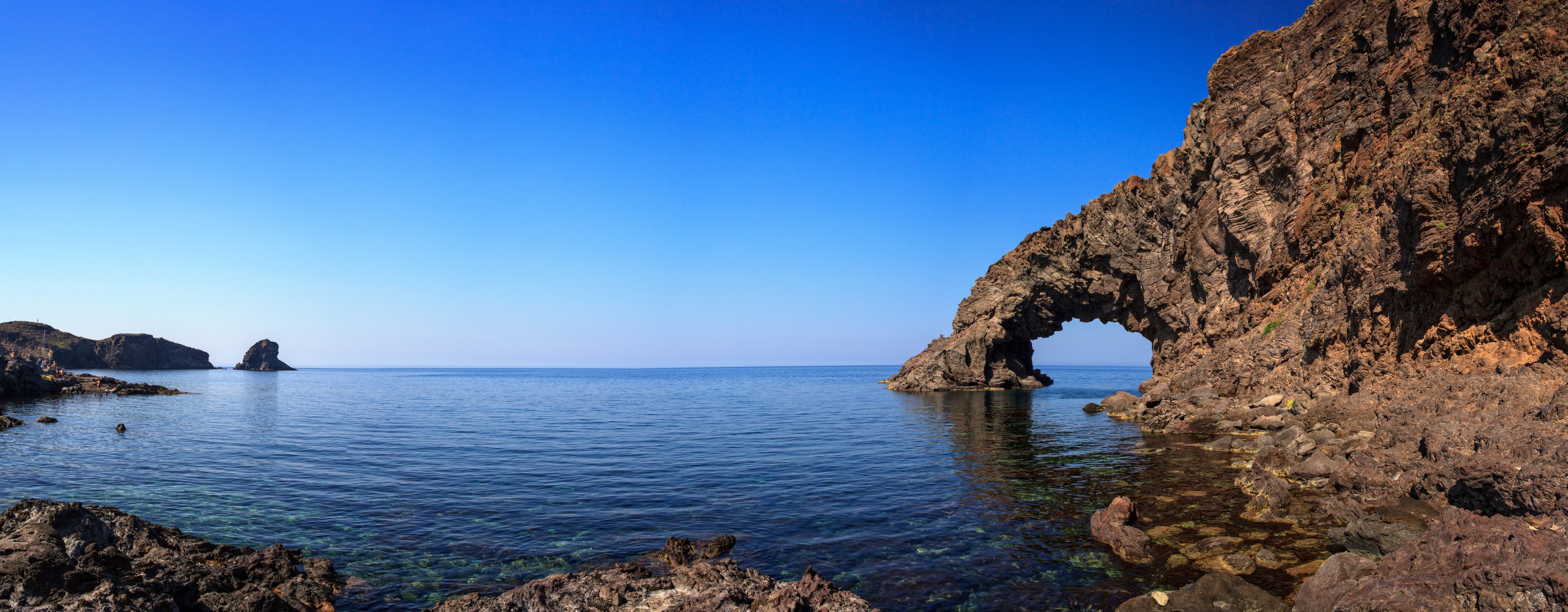 Arco Dell'Elefante and Faraglioni , Pantelleria